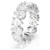 Anello Matrix Vittore con taglio a goccia, bianco, finitura argento Anello Matrix Vittore con taglio a goccia, bianco, finitura argento