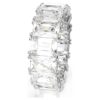 Anello Matrix Vittore con taglio baguette, bianco, placcato in rodio Anello Matrix Vittore con taglio baguette, bianco, placcato in rodio