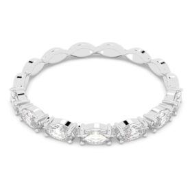 Anello Matrix Vittore con taglio marquise, bianco, placcato in rodio Anello Matrix Vittore con taglio marquise, bianco, placcato in rodio