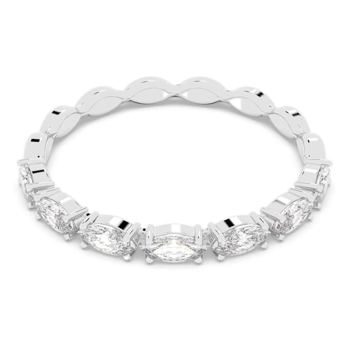 Anello Matrix Vittore con taglio marquise, bianco, placcato in rodio Anello Matrix Vittore con taglio marquise, bianco, placcato in rodio