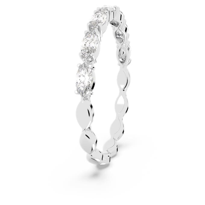 Anello Matrix Vittore con taglio marquise, bianco, placcato in rodio Anello Matrix Vittore con taglio marquise, bianco, placcato in rodio