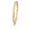 Anello Matrix Vittore con taglio rotondo, bianco, finitura dorata