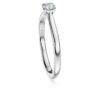 Anello solitario Eternity con diamanti sintetici 0,25 carati in totale, forma rotonda, argento sterling Anello solitario Eternity con diamanti sintetici 0,25 carati in totale, forma rotonda, argento sterling