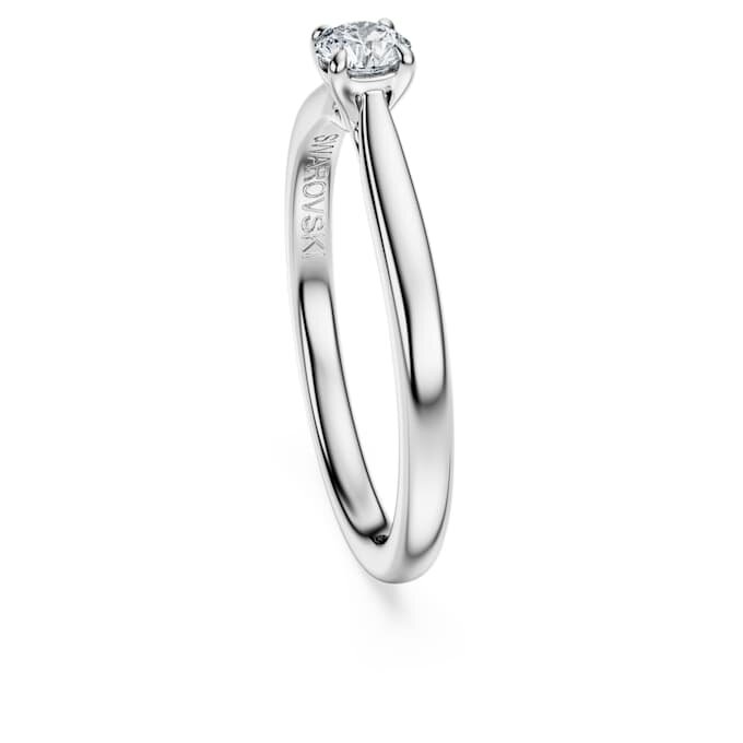 Anello solitario Eternity con diamanti sintetici 0,25 carati in totale, forma rotonda, argento sterling Anello solitario Eternity con diamanti sintetici 0,25 carati in totale, forma rotonda, argento sterling