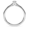 Anello solitario Eternity con diamanti sintetici 0,25 carati in totale, forma rotonda, argento sterling Anello solitario Eternity con diamanti sintetici 0,25 carati in totale, forma rotonda, argento sterling