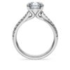 Anello solitario Eternity con diamanti sintetici 2,25 Ct Tw, forma rotonda, oro bianco 14K Anello solitario Eternity con diamanti sintetici 2,25 Ct Tw, forma rotonda, oro bianco 14K