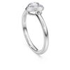 Anello solitario Eternity con diamanti sintetici da 0,5 carati in totale, a forma di cuore, in argento sterling Anello solitario Eternity con diamanti sintetici da 0,5 carati in totale, a forma di cuore, in argento sterling