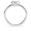 Anello solitario Eternity con diamanti sintetici da 0,5 carati in totale, a forma di cuore, in argento sterling Anello solitario Eternity con diamanti sintetici da 0,5 carati in totale, a forma di cuore, in argento sterling