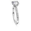 Anello solitario Eternity con diamanti sintetici da 1,7 carati in totale, forma rotonda, oro bianco 14K Anello solitario Eternity con diamanti sintetici da 1,7 carati in totale, forma rotonda, oro bianco 14K