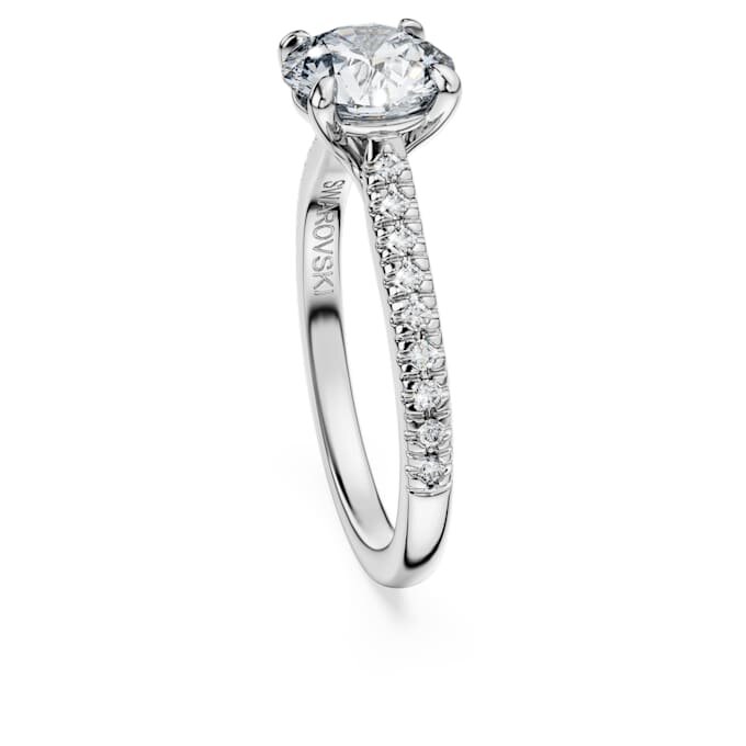 Anello solitario Eternity con diamanti sintetici da 1,7 carati in totale, forma rotonda, oro bianco 14K Anello solitario Eternity con diamanti sintetici da 1,7 carati in totale, forma rotonda, oro bianco 14K