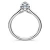 Anello solitario Eternity con diamanti sintetici da 1 carato in totale, taglio a pera, oro bianco 14K Anello solitario Eternity con diamanti sintetici da 1 carato in totale, taglio a pera, oro bianco 14K