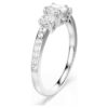 Anello Stilla Attract con taglio rotondo, bianco, finitura argento Anello Stilla Attract con taglio rotondo, bianco, finitura argento