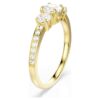 Anello Stilla Attract, taglio rotondo, bianco, placcato in oro Anello Stilla Attract, taglio rotondo, bianco, placcato in oro
