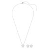 Ariana Grande X Swarovski Set di perle di cristallo, taglio rotondo, fiore, bianco, placcato in rodio
