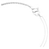 Bracciale a forma di serpente con tagli misti, Anno del Serpente, bianco, placcato in rodio