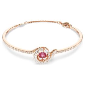 Bracciale a serpente con tagli misti, Anno del Serpente, rosso, placcato in oro rosa Bracciale a serpente con tagli misti, Anno del Serpente, rosso, placcato in oro rosa