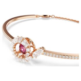 Bracciale a serpente con tagli misti, Anno del Serpente, rosso, placcato in oro rosa Bracciale a serpente con tagli misti, Anno del Serpente, rosso, placcato in oro rosa