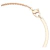 Bracciale a serpente con tagli misti, Anno del Serpente, rosso, placcato in oro rosa
