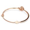 Bracciale a serpente con tagli misti, Anno del Serpente, rosso, placcato in oro rosa