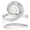 Bracciale Ariana Grande X Swarovski con perla di cristallo, taglio baguette, bianco, placcato in rodio Bracciale Ariana Grande X Swarovski con perla di cristallo, taglio baguette, bianco, placcato in rodio