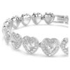 Bracciale Ariana Grande X Swarovski con tagli misti, cuori, bianco, placcato in rodio Bracciale Ariana Grande X Swarovski con tagli misti, cuori, bianco, placcato in rodio