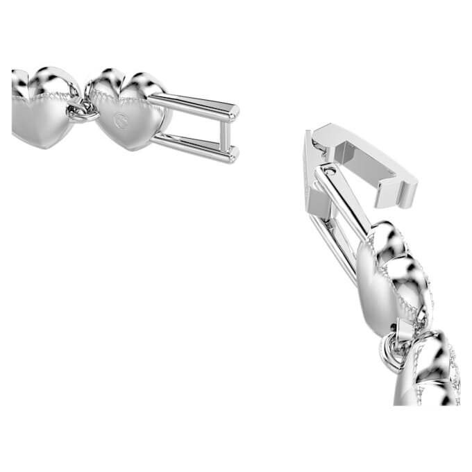 Bracciale Ariana Grande X Swarovski con tagli misti, cuori, bianco, placcato in rodio Bracciale Ariana Grande X Swarovski con tagli misti, cuori, bianco, placcato in rodio