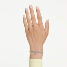 Bracciale Ariana Grande X Swarovski con tagli misti, multicolore, placcato in rodio Bracciale Ariana Grande X Swarovski con tagli misti, multicolore, placcato in rodio
