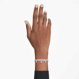 Bracciale Ariana Grande X Swarovski Crystal Pearl, taglio rotondo, bianco, placcato in rodio Bracciale Ariana Grande X Swarovski Crystal Pearl, taglio rotondo, bianco, placcato in rodio
