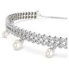 Bracciale Ariana Grande X Swarovski Crystal Pearl, taglio rotondo, bianco, placcato in rodio
