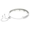 Bracciale Ariana Grande X Swarovski Crystal Pearl, taglio rotondo, bianco, placcato in rodio