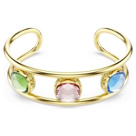 Bracciale Chroma con taglio a cuscino, multicolore, placcato in oro Bracciale Chroma con taglio a cuscino, multicolore, placcato in oro