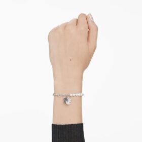 Bracciale Cigno con perle di cristallo, cigno, nero, finitura in metalli misti Bracciale Cigno con perle di cristallo, cigno, nero, finitura in metalli misti