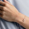 Bracciale Cigno, rosa, placcato oro rosa Bracciale Cigno, rosa, placcato oro rosa