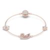 Bracciale Cigno, rosa, placcato oro rosa Bracciale Cigno, rosa, placcato oro rosa