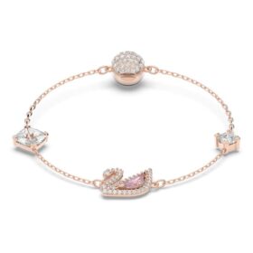 Bracciale Cigno, rosa, placcato oro rosa Bracciale Cigno, rosa, placcato oro rosa