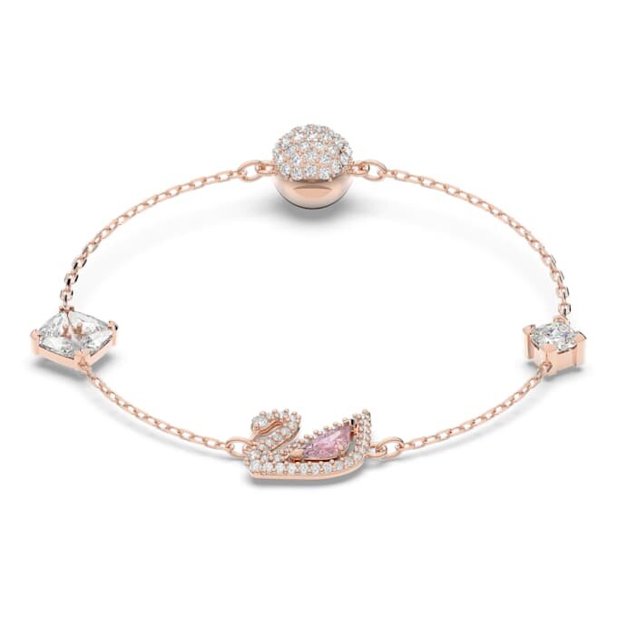 Bracciale Cigno, rosa, placcato oro rosa Bracciale Cigno, rosa, placcato oro rosa
