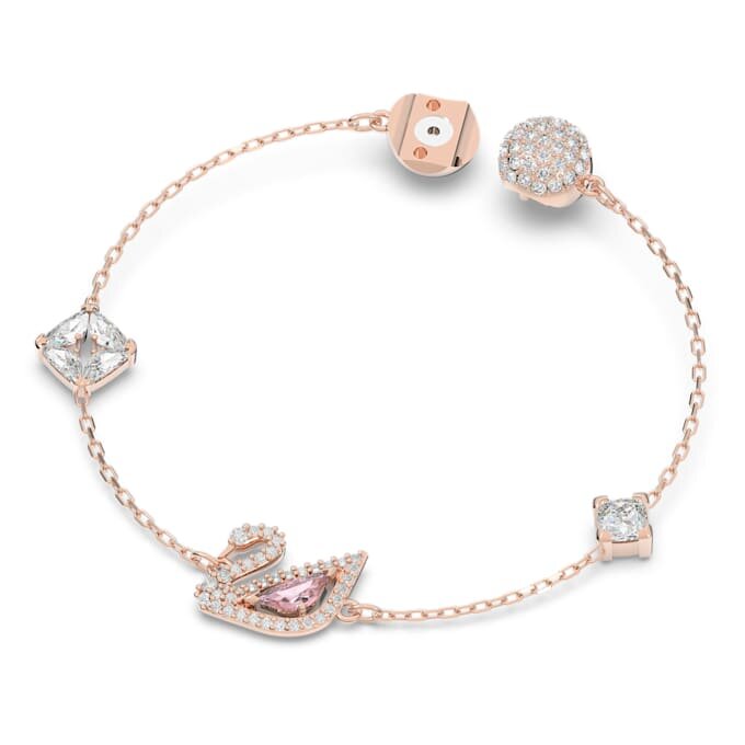 Bracciale Cigno, rosa, placcato oro rosa Bracciale Cigno, rosa, placcato oro rosa