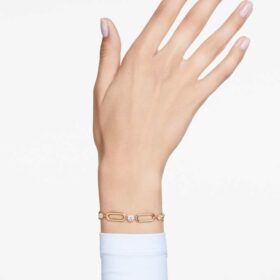 Bracciale Constella bianco, placcato oro