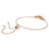 Bracciale Constella con perla di cristallo, taglio rotondo, bianco, placcato oro rosa