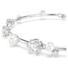 Bracciale Constella con perle di cristallo, taglio rotondo, bianco, placcato in rodio Bracciale Constella con perle di cristallo, taglio rotondo, bianco, placcato in rodio