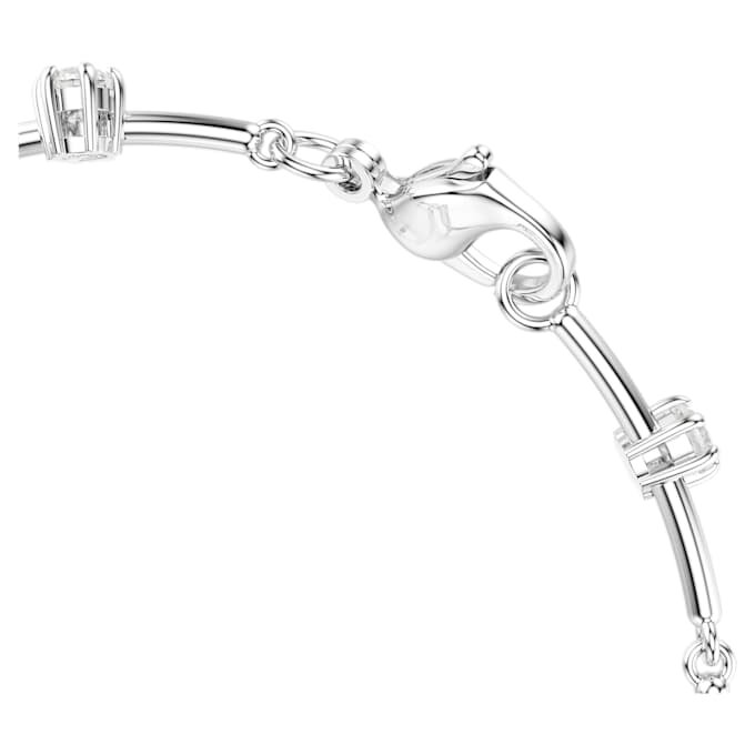 Bracciale Constella con perle di cristallo, taglio rotondo, bianco, placcato in rodio Bracciale Constella con perle di cristallo, taglio rotondo, bianco, placcato in rodio