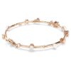 Bracciale Constella con perle di cristallo, taglio rotondo, bianco, placcato oro rosa Bracciale Constella con perle di cristallo, taglio rotondo, bianco, placcato oro rosa