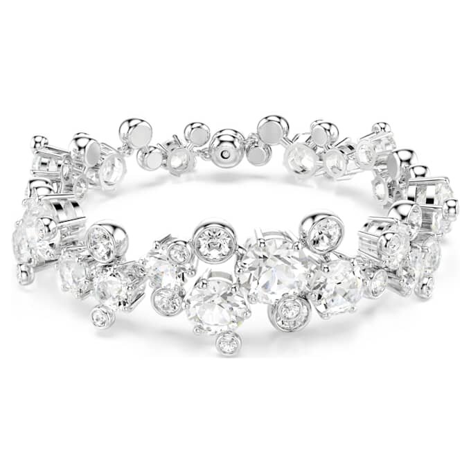 Bracciale Constella con tagli misti, bianco, placcato in rodio Bracciale Constella con tagli misti, bianco, placcato in rodio