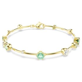 Bracciale Constella con tagli misti, verde, placcato oro Bracciale Constella con tagli misti, verde, placcato oro