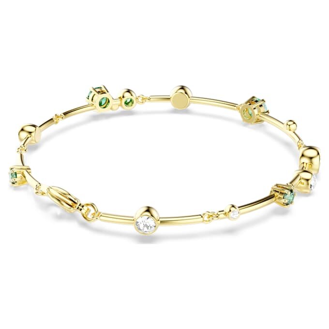 Bracciale Constella con tagli misti, verde, placcato oro Bracciale Constella con tagli misti, verde, placcato oro