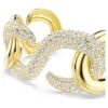 Bracciale Dextera a taglio rotondo, bianco, placcato in oro Bracciale Dextera a taglio rotondo, bianco, placcato in oro