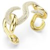 Bracciale Dextera a taglio rotondo, bianco, placcato in oro Bracciale Dextera a taglio rotondo, bianco, placcato in oro