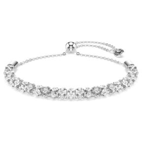 Bracciale Dextera con taglio rotondo, bianco, acciaio inossidabile Bracciale Dextera con taglio rotondo, bianco, acciaio inossidabile