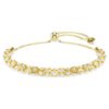 Bracciale Dextera con taglio rotondo, bianco, finitura dorata Bracciale Dextera con taglio rotondo, bianco, finitura dorata
