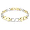 Bracciale Dextera con taglio rotondo, bianco, finitura in metalli misti Bracciale Dextera con taglio rotondo, bianco, finitura in metalli misti
